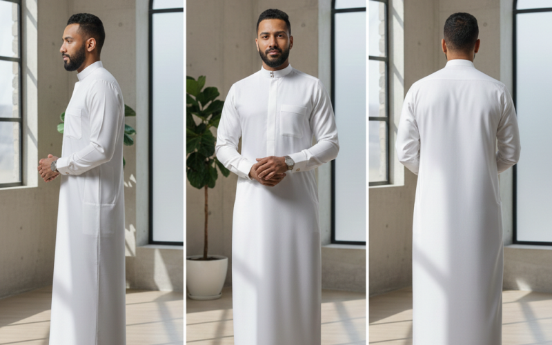 Qamis-Homme-Blanc-Classique-al-iews